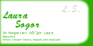 laura sogor business card